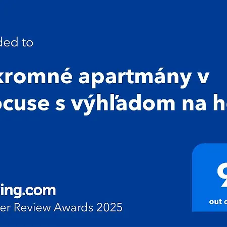 Sukromne V Crocuse S Vyhladom Na Hory Apartment Štrbské Pleso